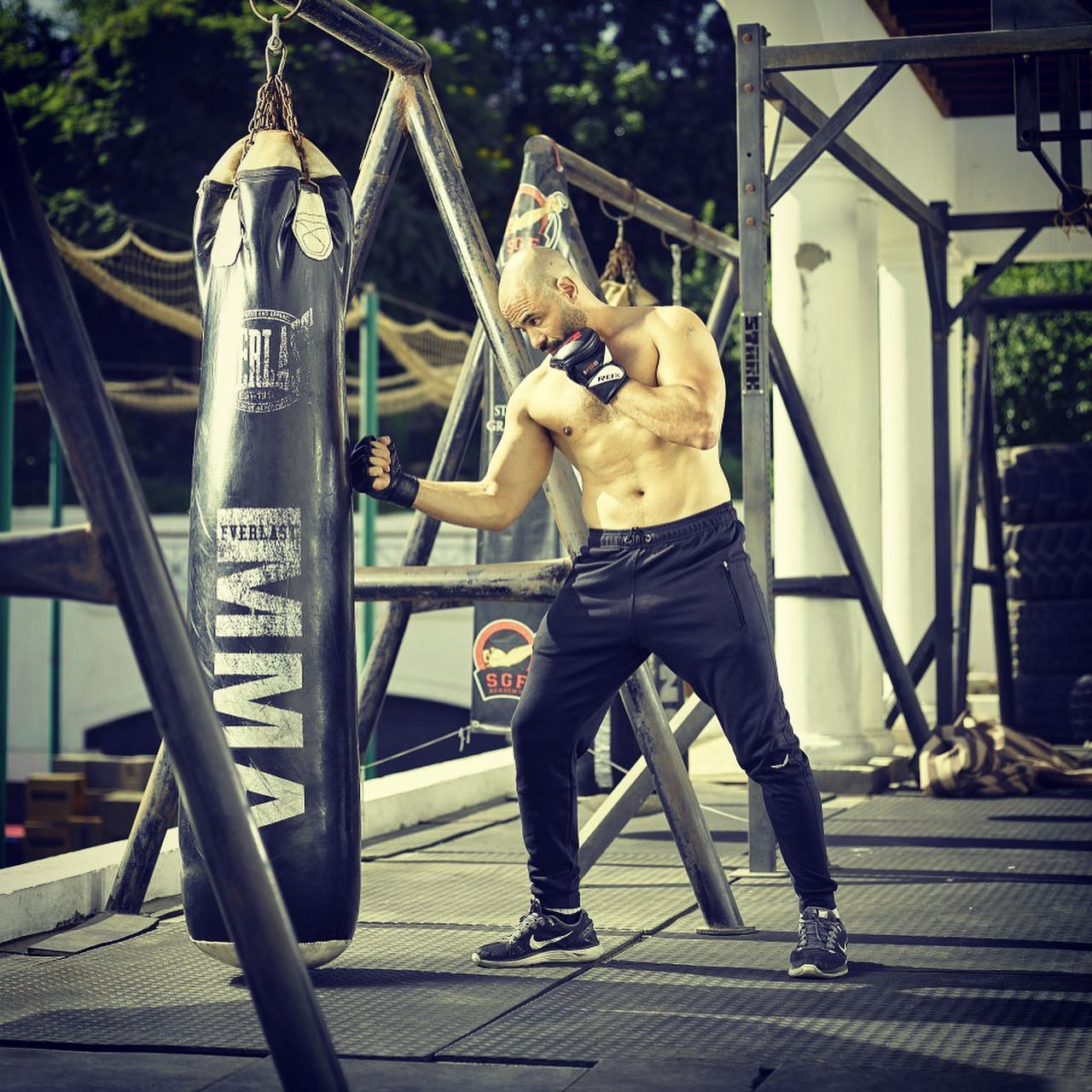 Black Rocket sweatpants