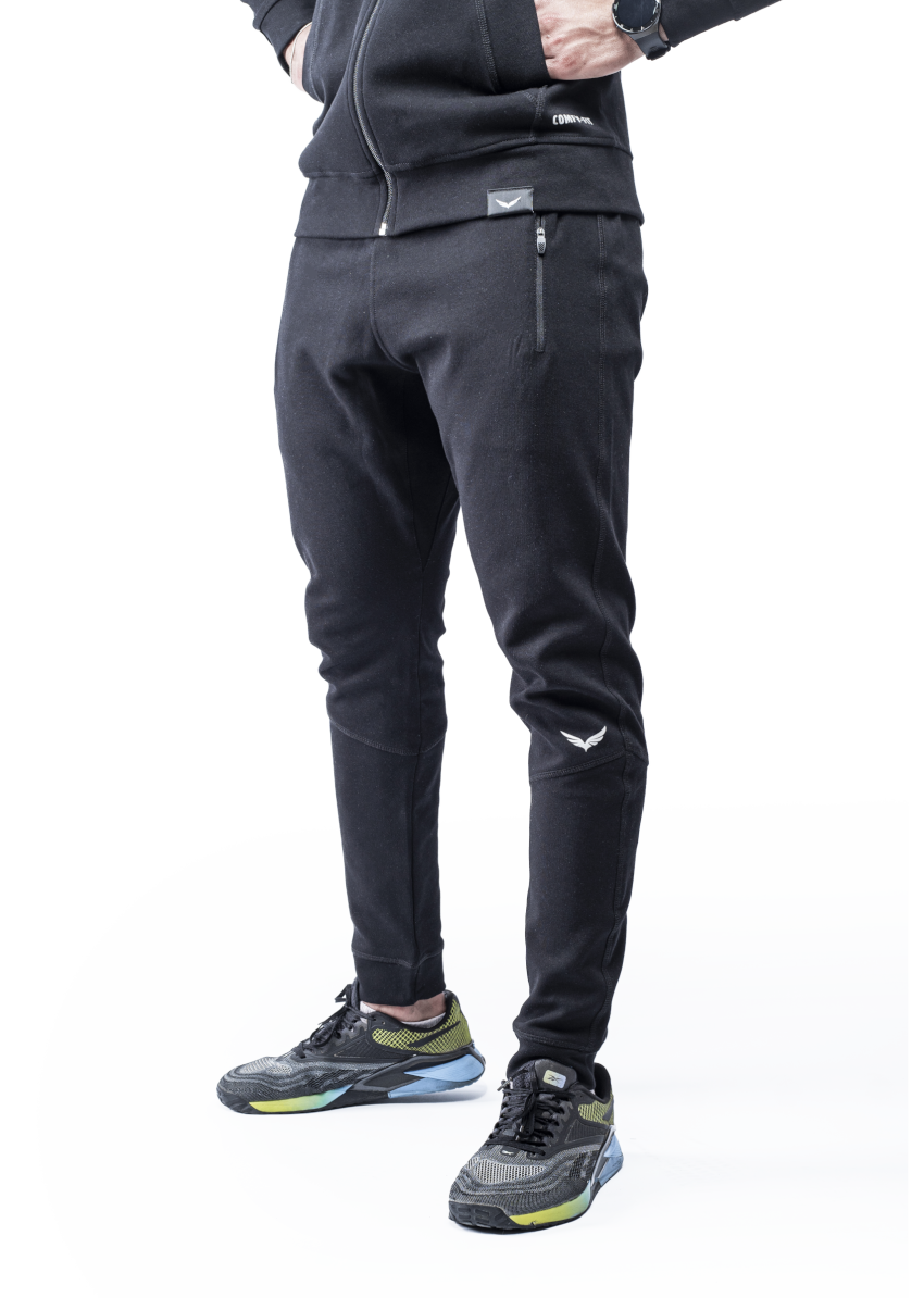 Black Heavy Rocket Sweatpants (Comfy-Fit)