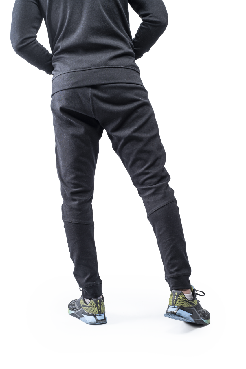 Black Heavy Rocket Sweatpants (Comfy-Fit)