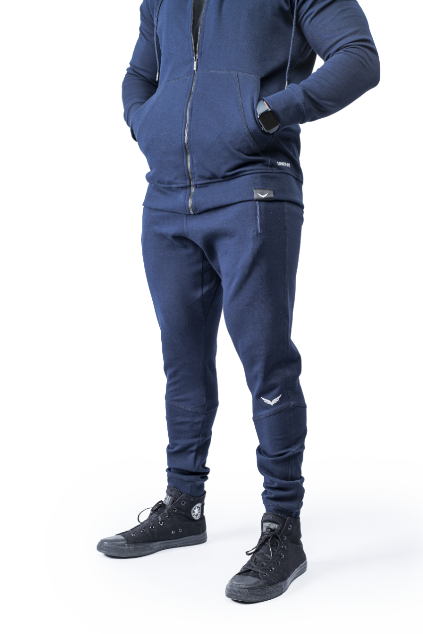 Navy Blue Heavy Rocket Sweatpants (Comfy-Fit)