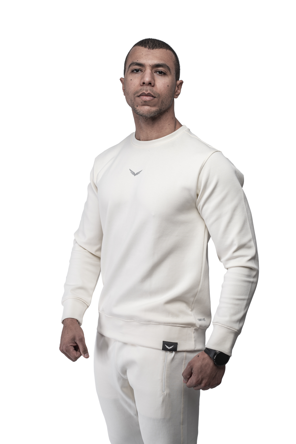 Off White Comfy-Fit Round SweatShirt