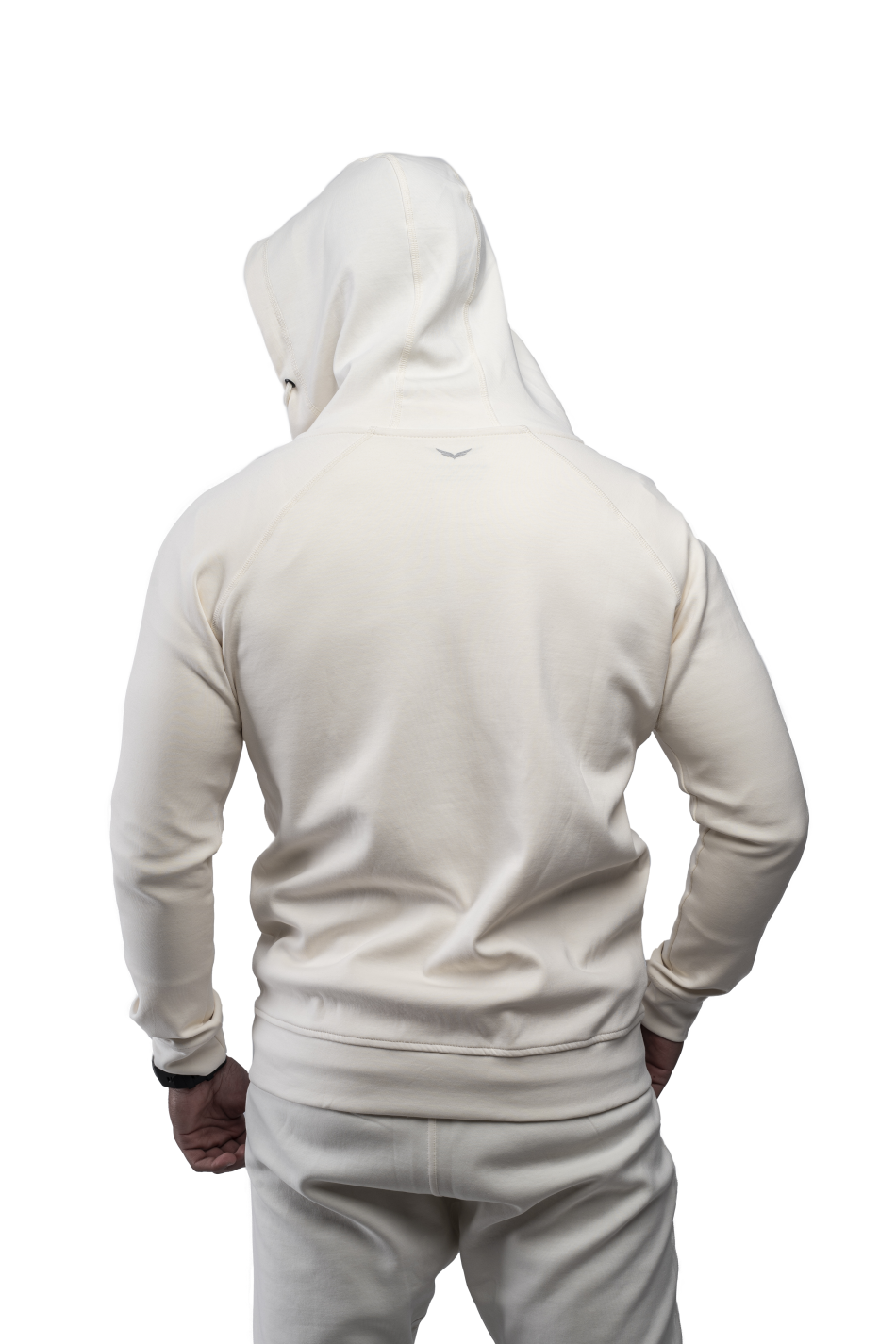 Off White Comfy-Fit Zipper Hoodie