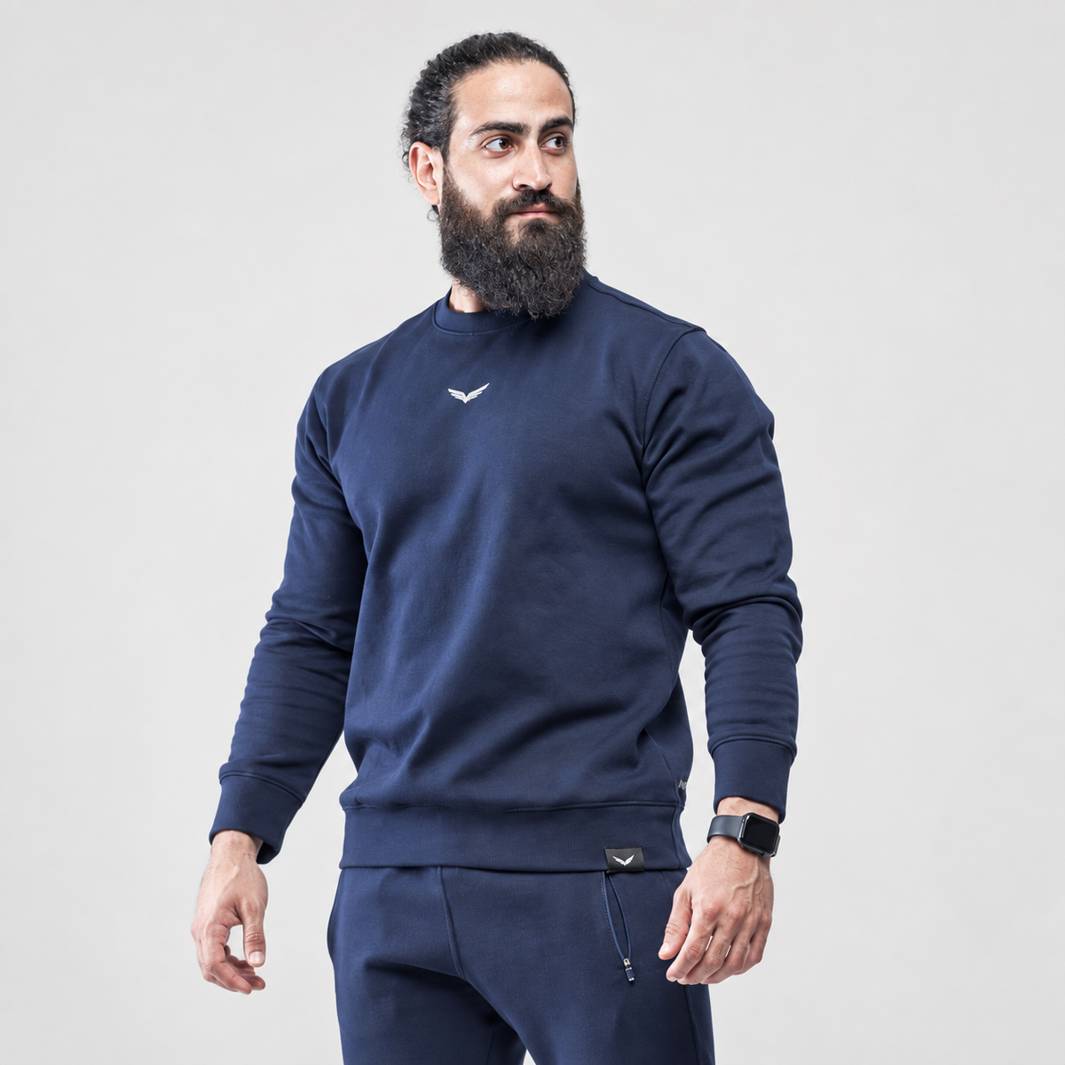 Comfy-Fit Round SweatShirt | Color: Navy Blue