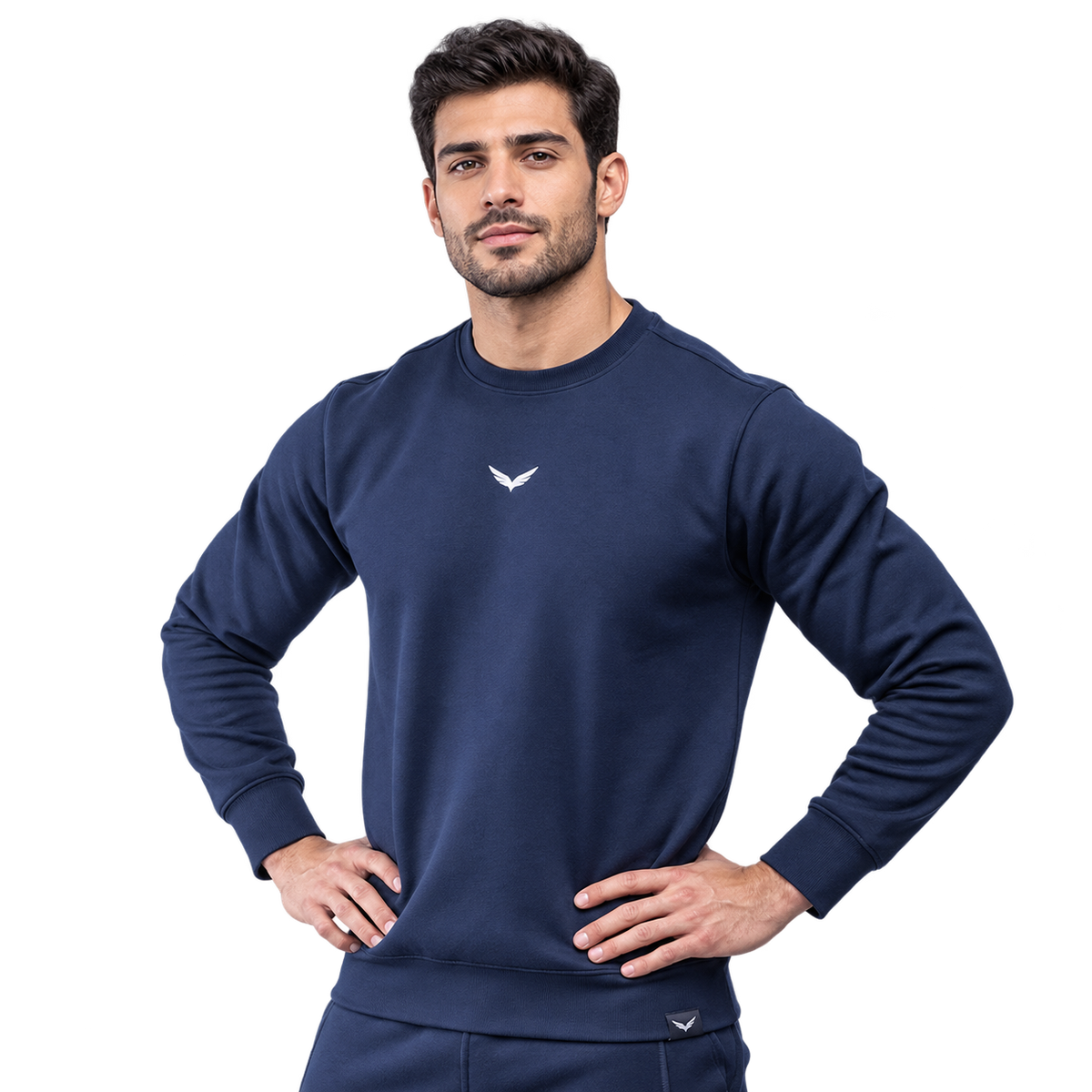 Comfy-Fit Round SweatShirt | Color: Navy Blue