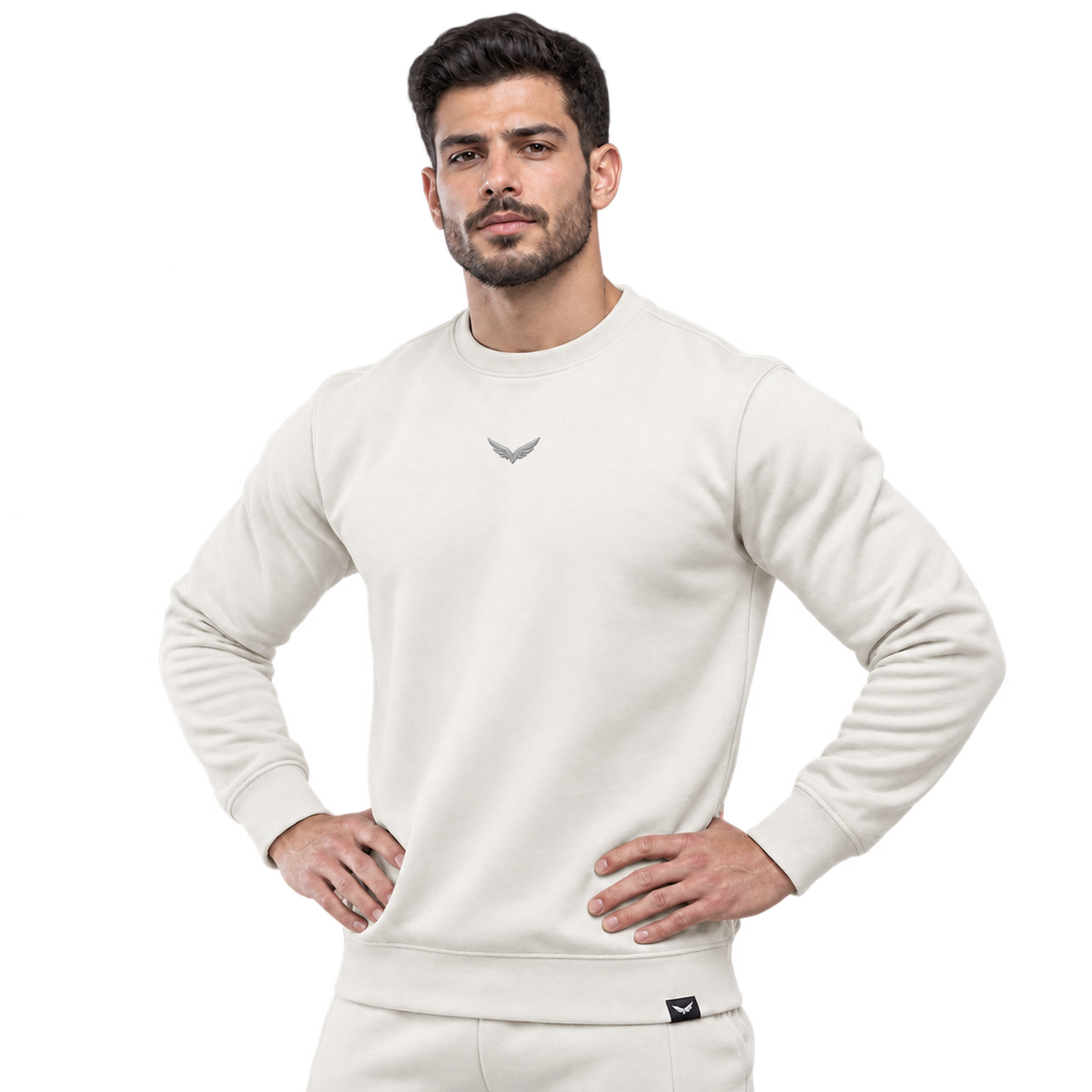 Comfy-Fit Round SweatShirt | Color: OFF White