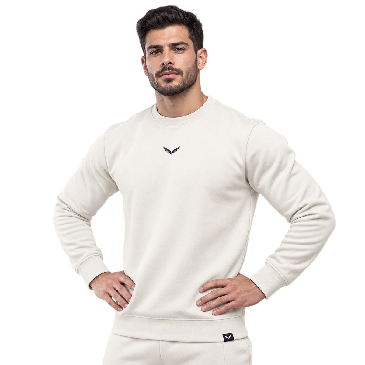 Comfy-Fit Round SweatShirt | Color: OFF White