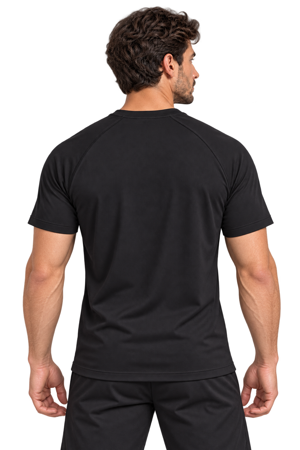 Comfy Motion Tee | Color: Black | View: Back