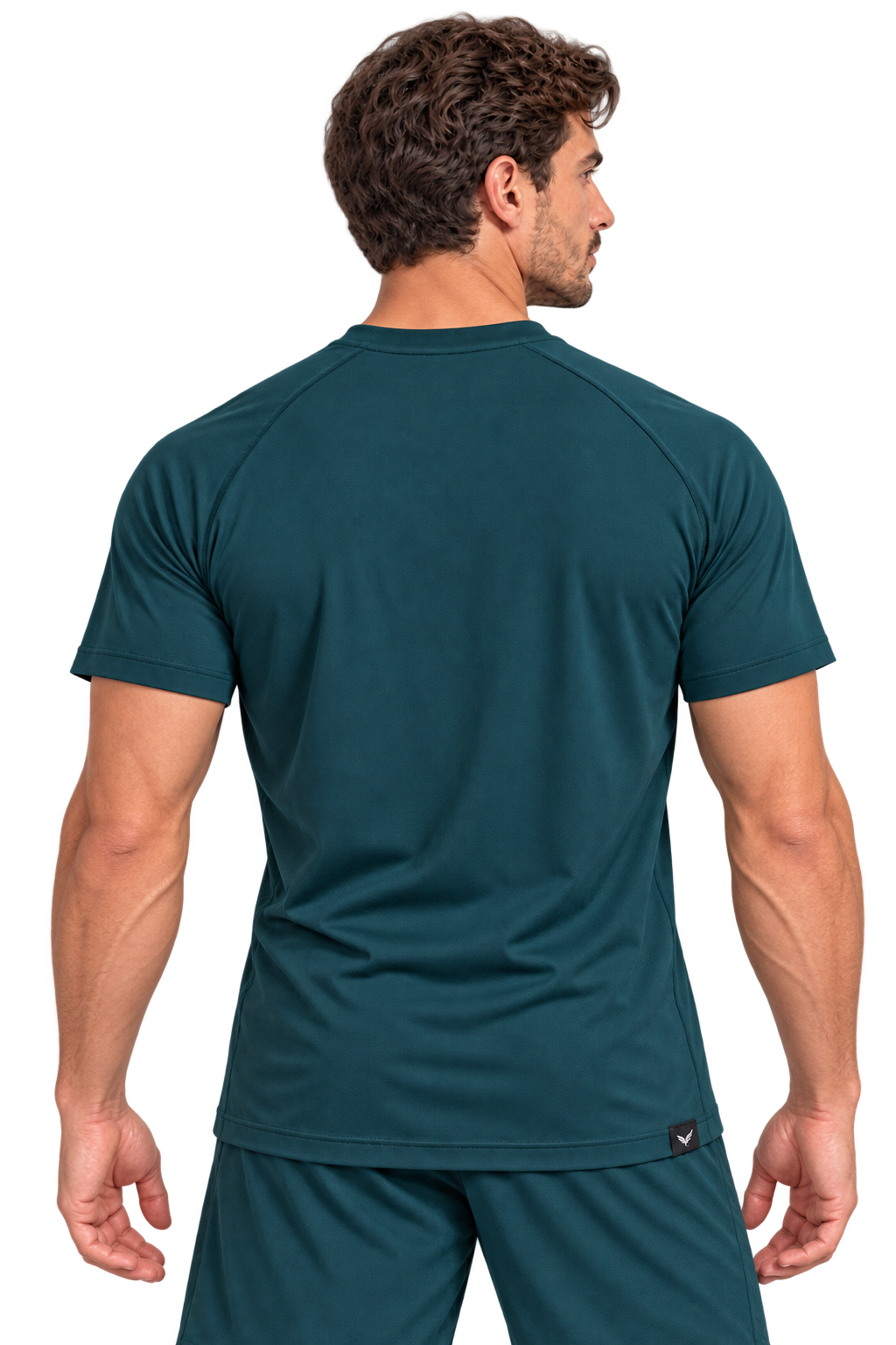 Comfy Motion Tee | Color: DEEP GREEN | View: Back