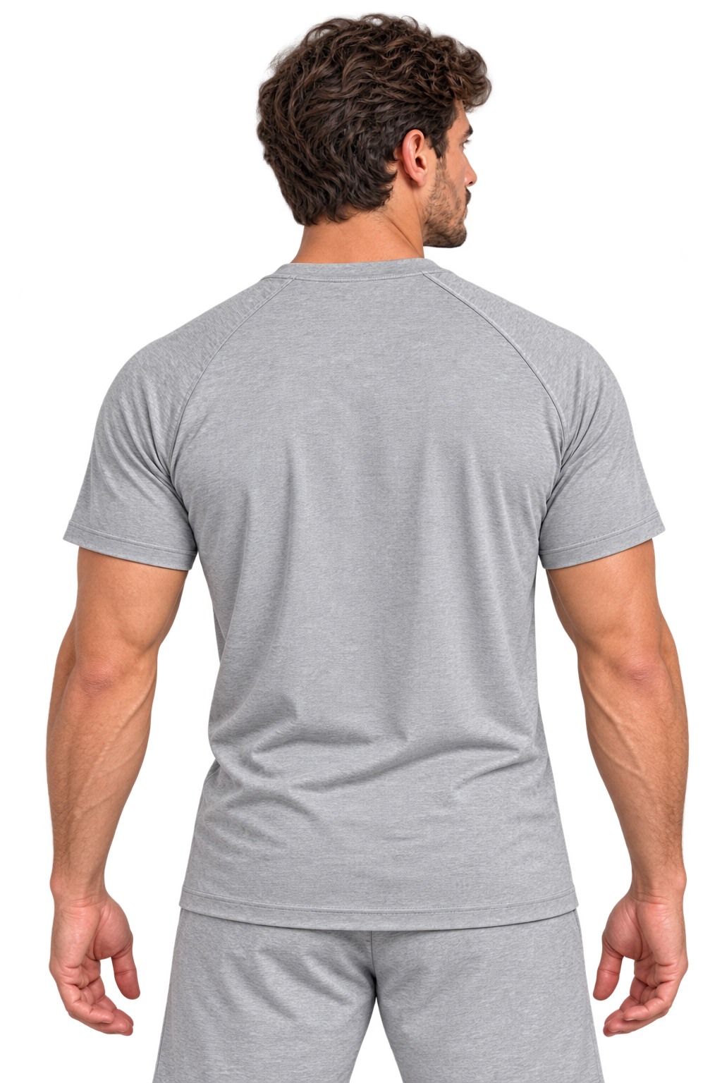 Comfy Motion Tee | Color: HEATHER GRAY | View: Back