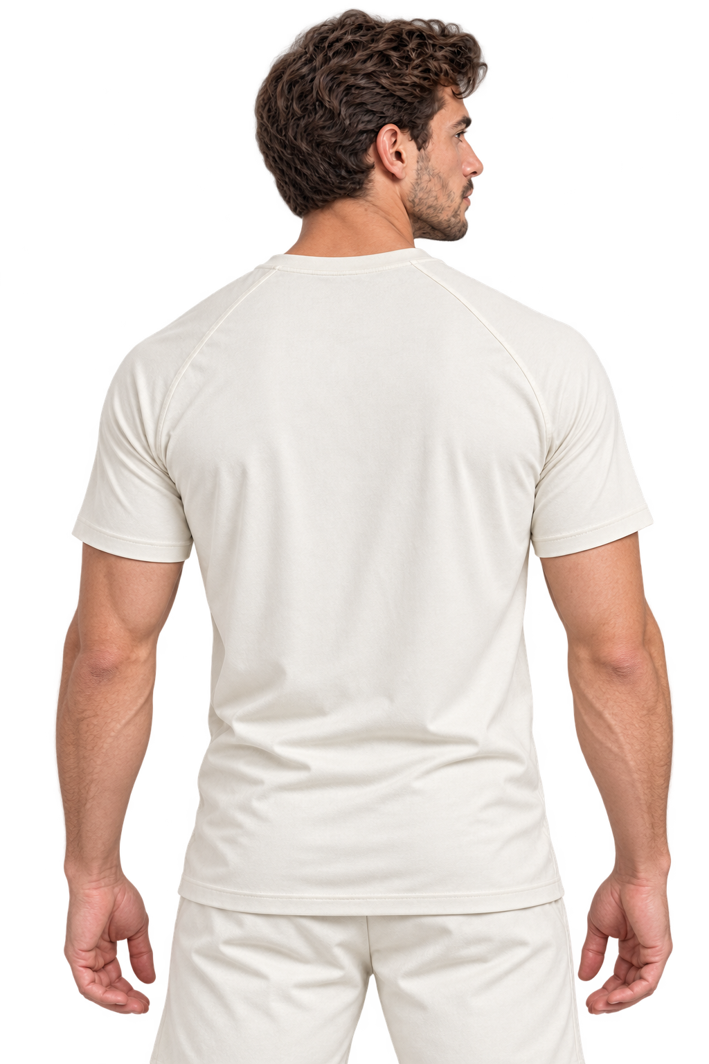 Comfy Motion Tee | Color: OFF White | View: Back